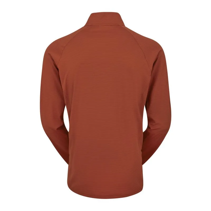 Camiseta Rab Sonic LS 1/2 Zip (Red Clay) Hombre
