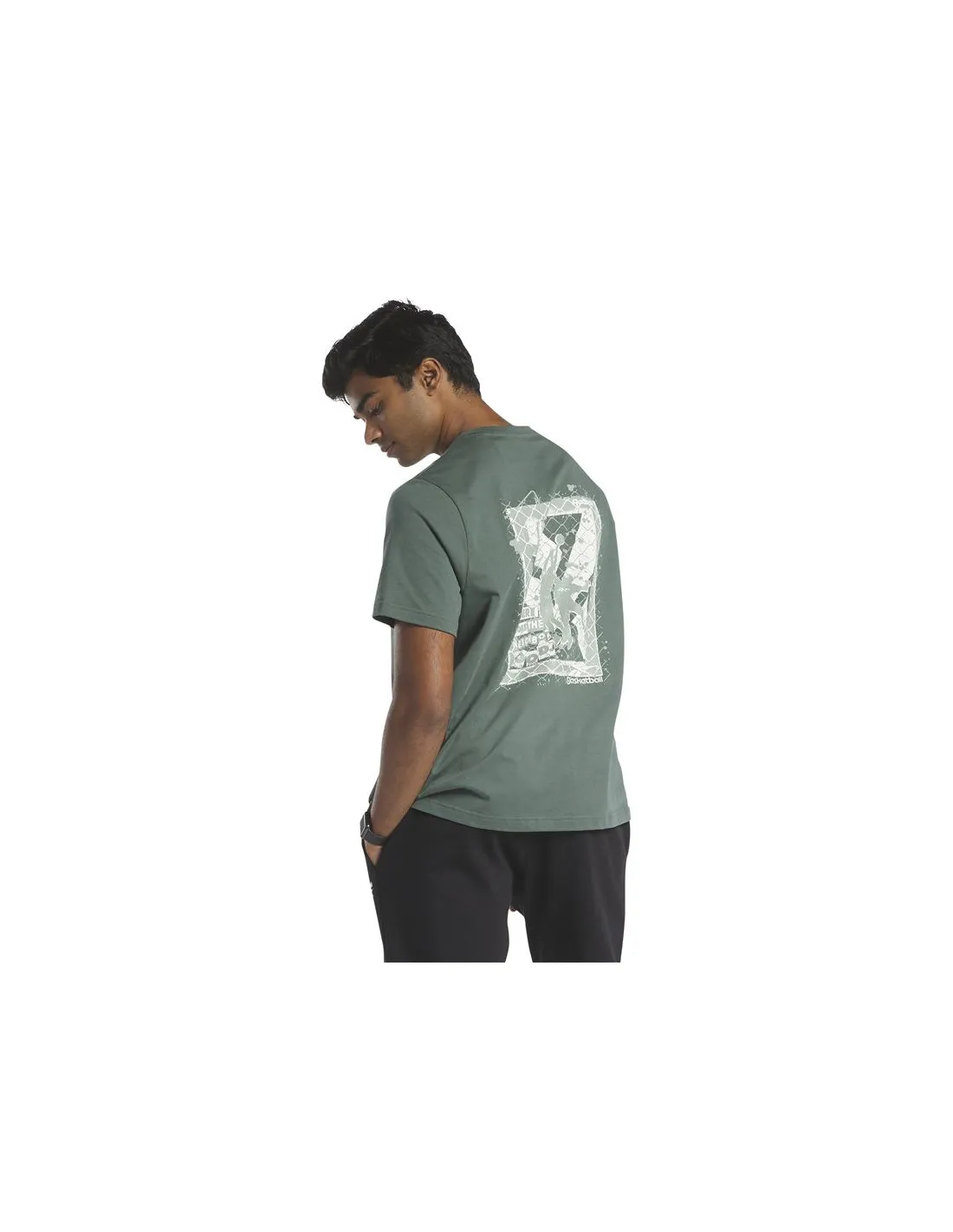 Camiseta Reebok Graphic Series verde hombre