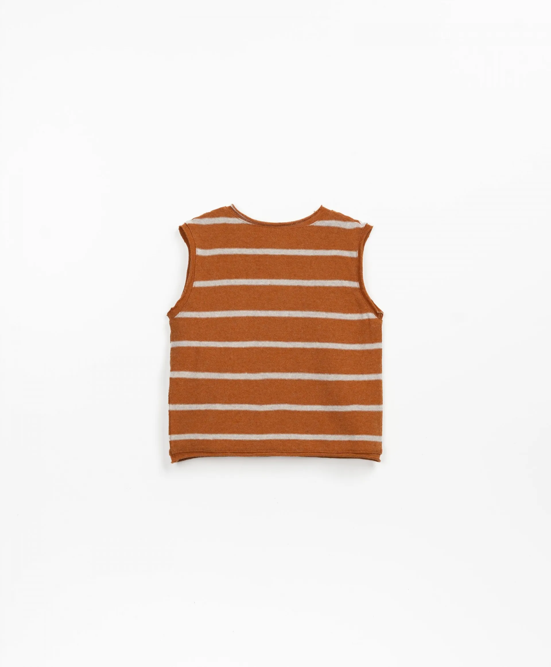 Camiseta sin mangas con fibras recicladas | Textile Art