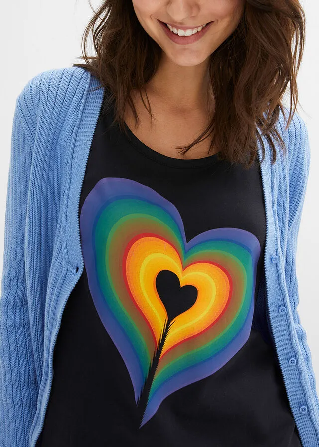 Camisón del orgullo con espalda cruzada Negro