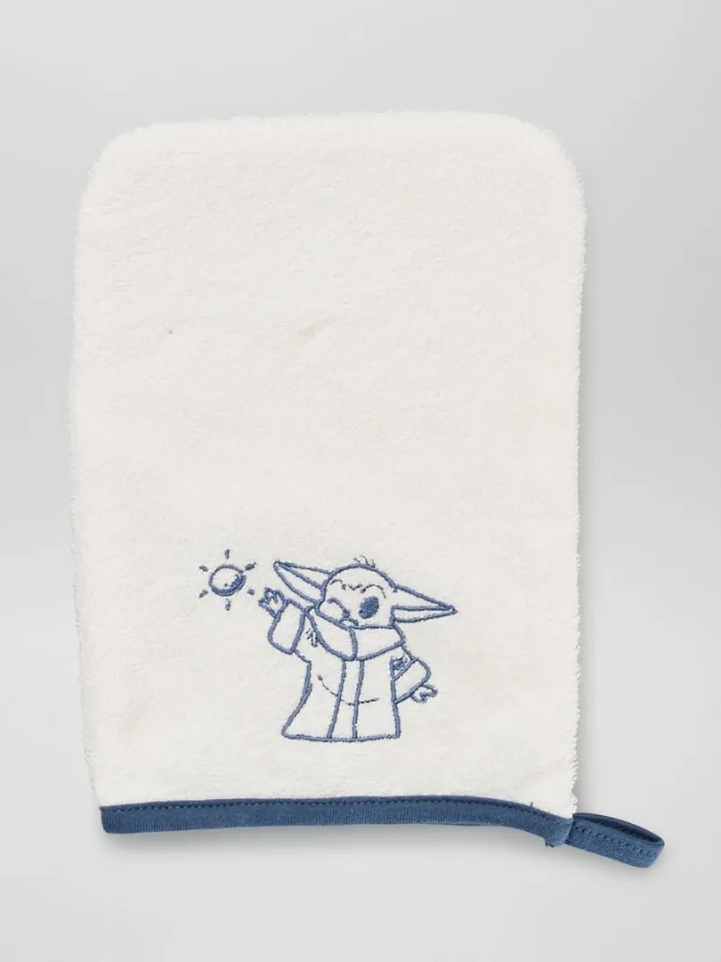 CAPA DE BAñO + MANOPLA 'STAR WARS'  AZUL