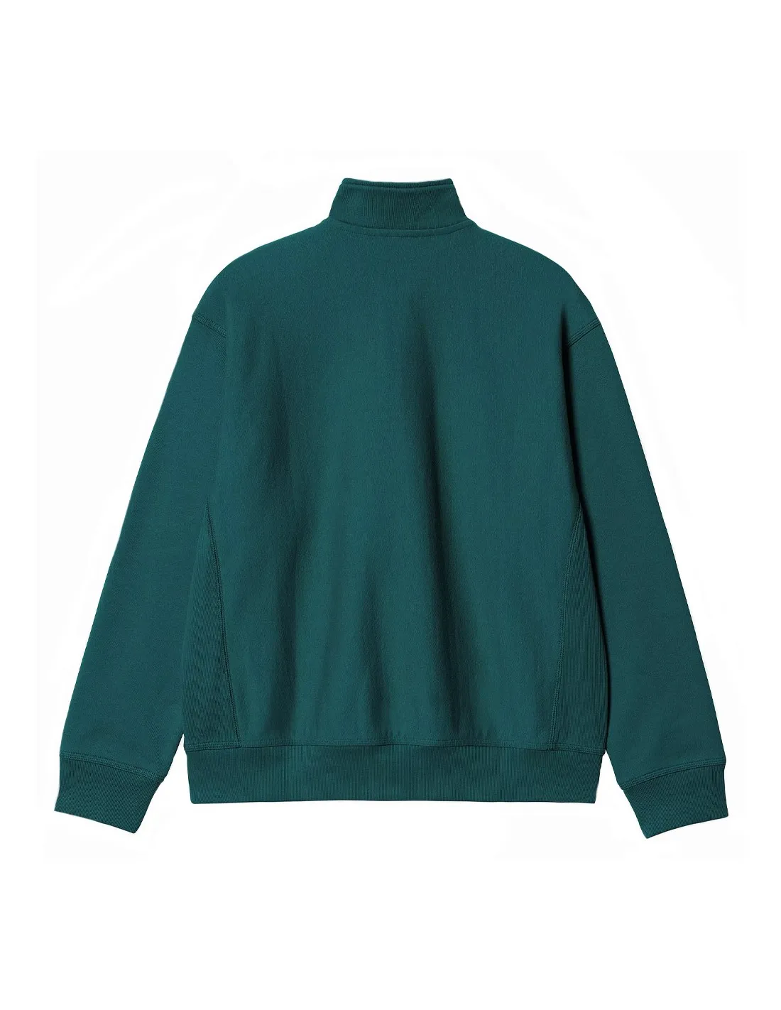 CARHARTT WIP HALF ZIP AMERICAN SCRIPT SWEAT MALACHITE