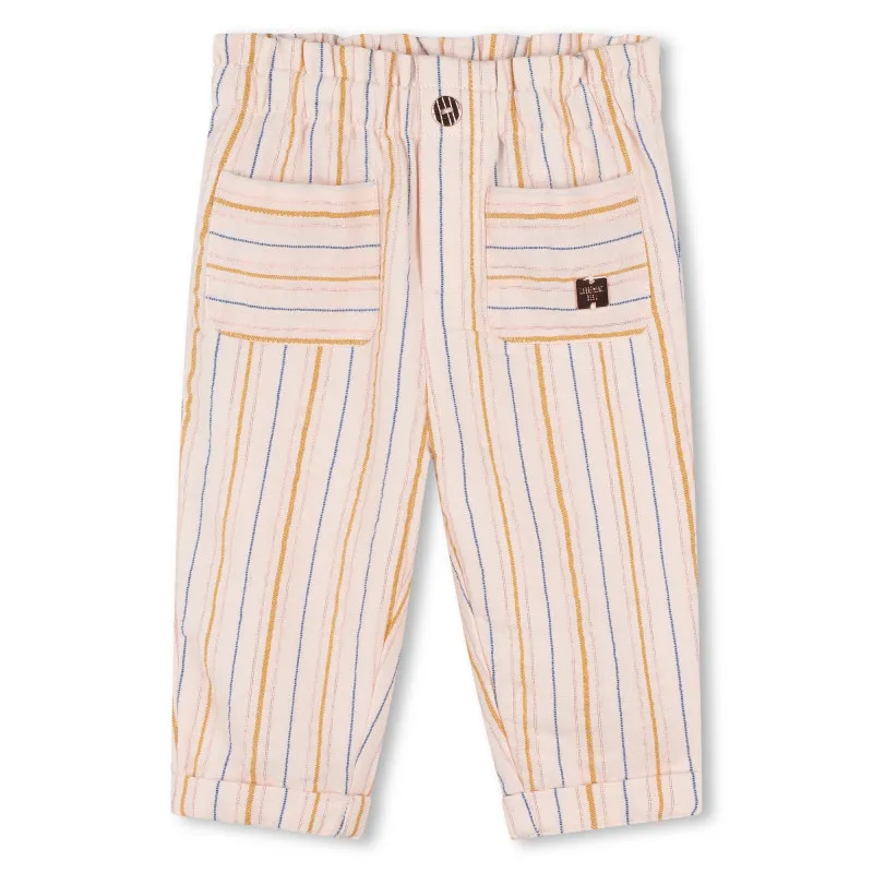 CARREMENT BEAU Pantalón de gasa de algodón