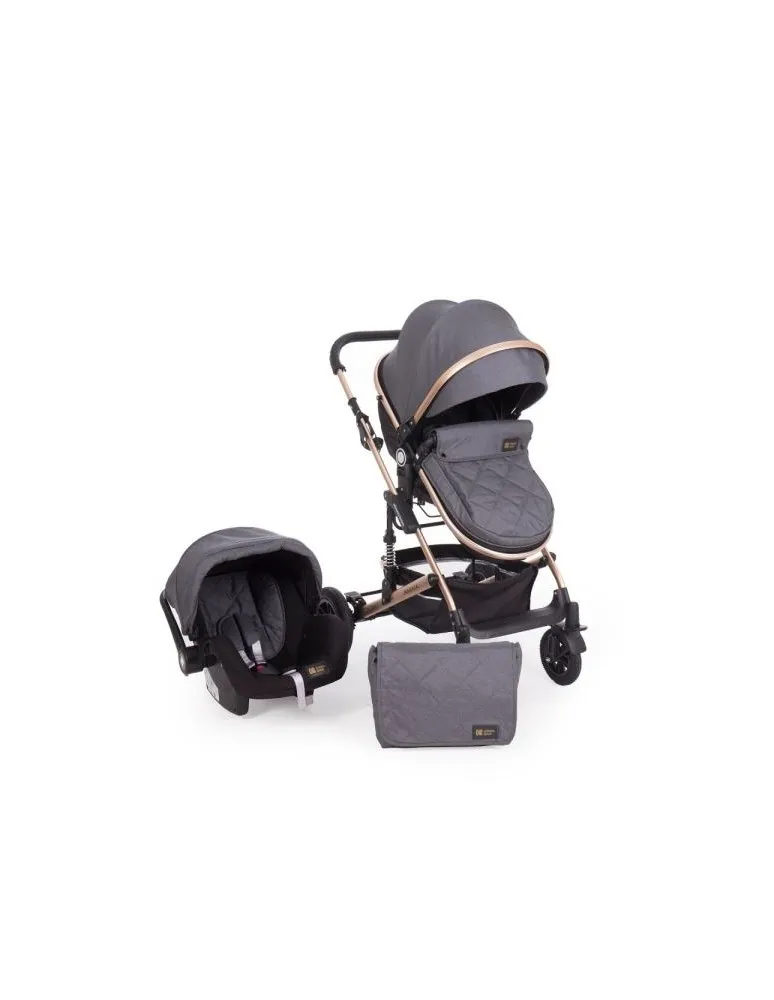 CARRO TRIO AMAIA TRANSFOMABLE GRIS OSCURO KIKKABOO