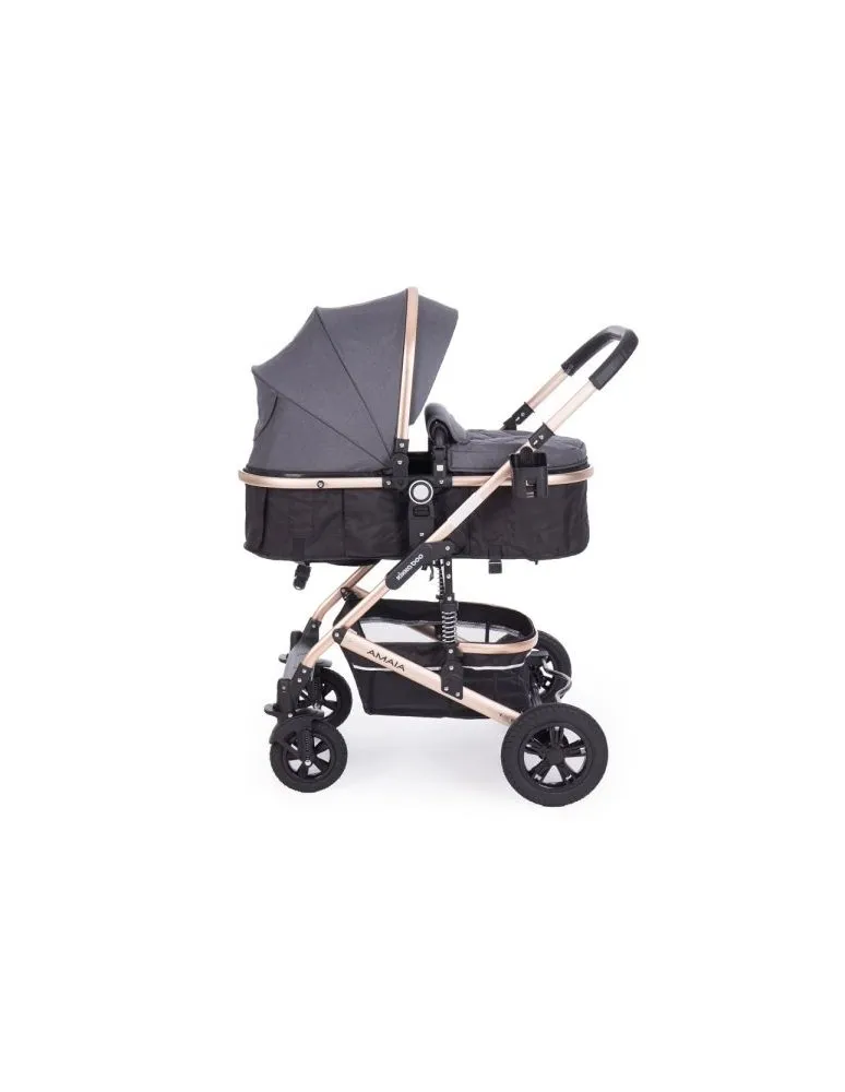 CARRO TRIO AMAIA TRANSFOMABLE GRIS OSCURO KIKKABOO