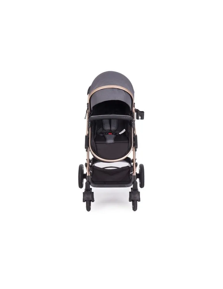 CARRO TRIO AMAIA TRANSFOMABLE GRIS OSCURO KIKKABOO