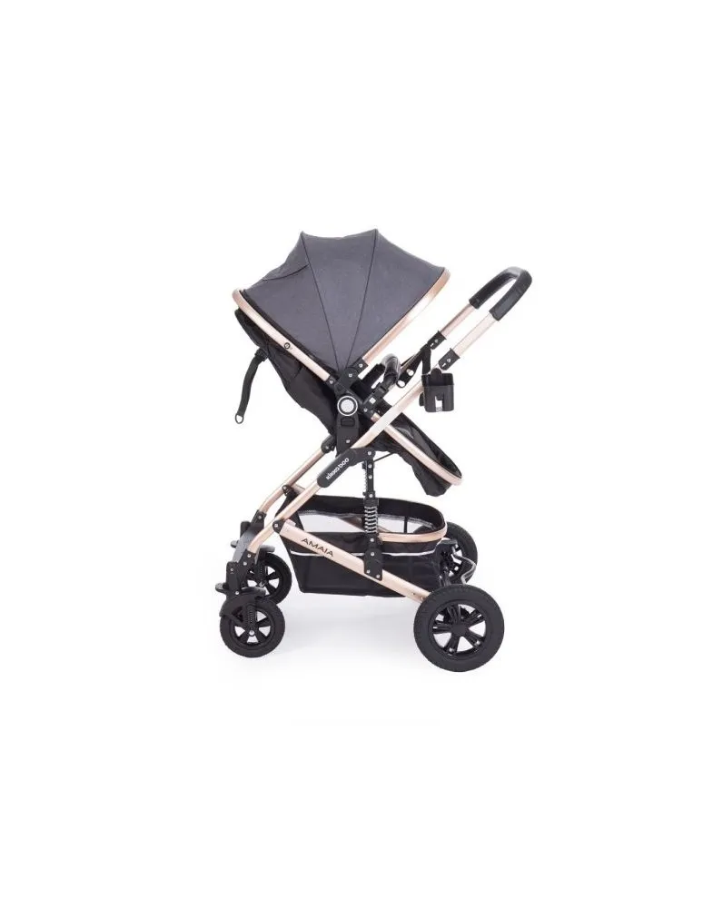 CARRO TRIO AMAIA TRANSFOMABLE GRIS OSCURO KIKKABOO