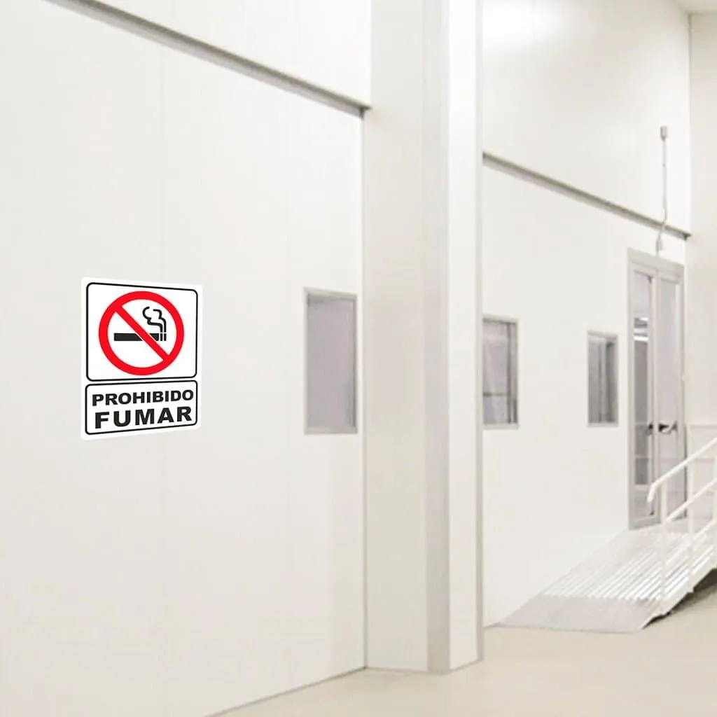 Cartel Prohibido fumar LICA
