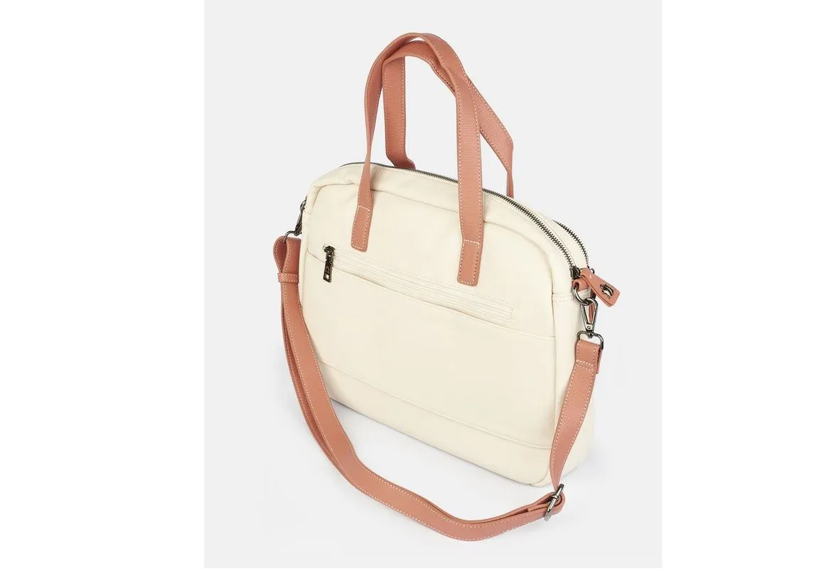 Cartera portadocumentos mujer CAMINATTA serie Mali beige