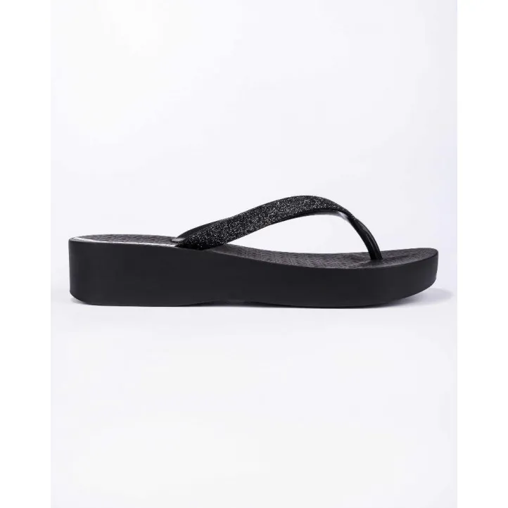 CHANCLAS DE MUJER IPANEMA MESH CHIC PLAT FEM BLACK/GLITTER BLACK