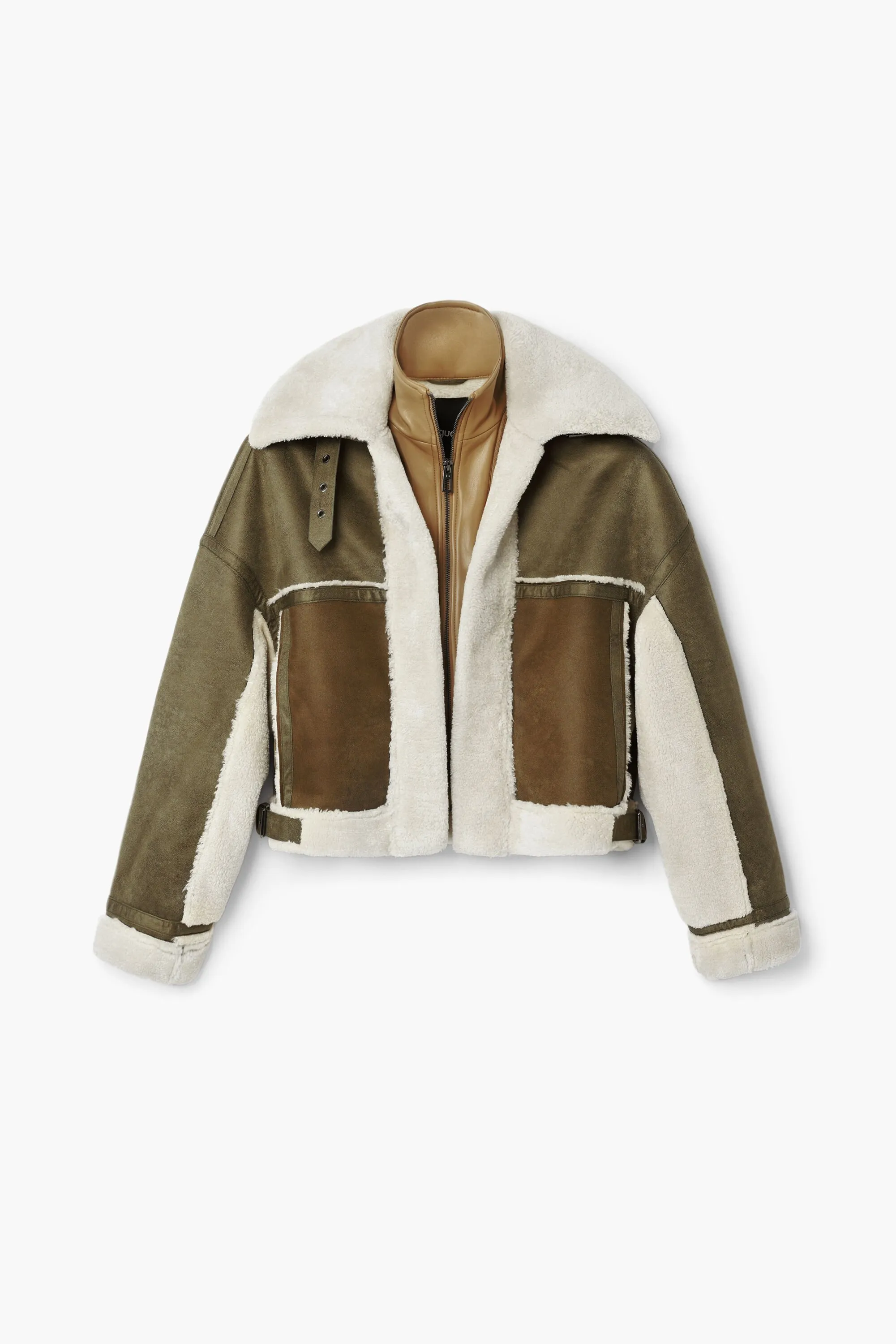 Chaqueta biker borrego