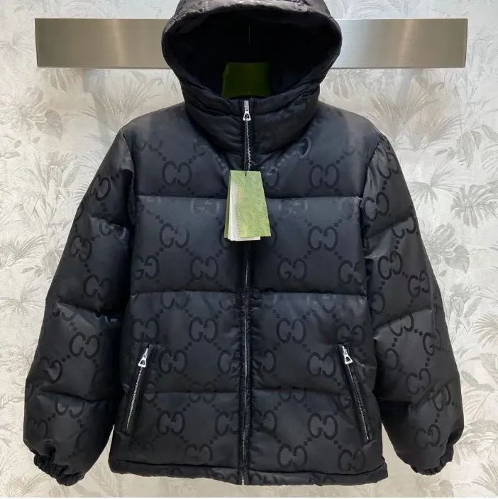 Chaqueta de moda de diseñador para mujeres para mujeres Down Coat Down Winter Park Impresión Parque para hombres Parque engrosad