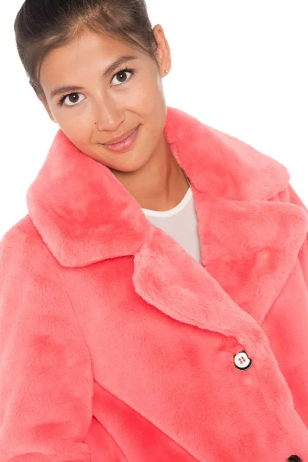 Chaqueta Mujeres Oakwood Ring Teddy Fur Corail 631