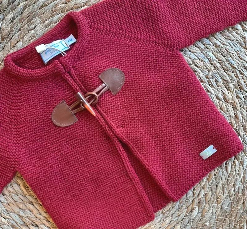 CHAQUETA PUNTO INVIERNO UNISEX PECESA  GRANATE