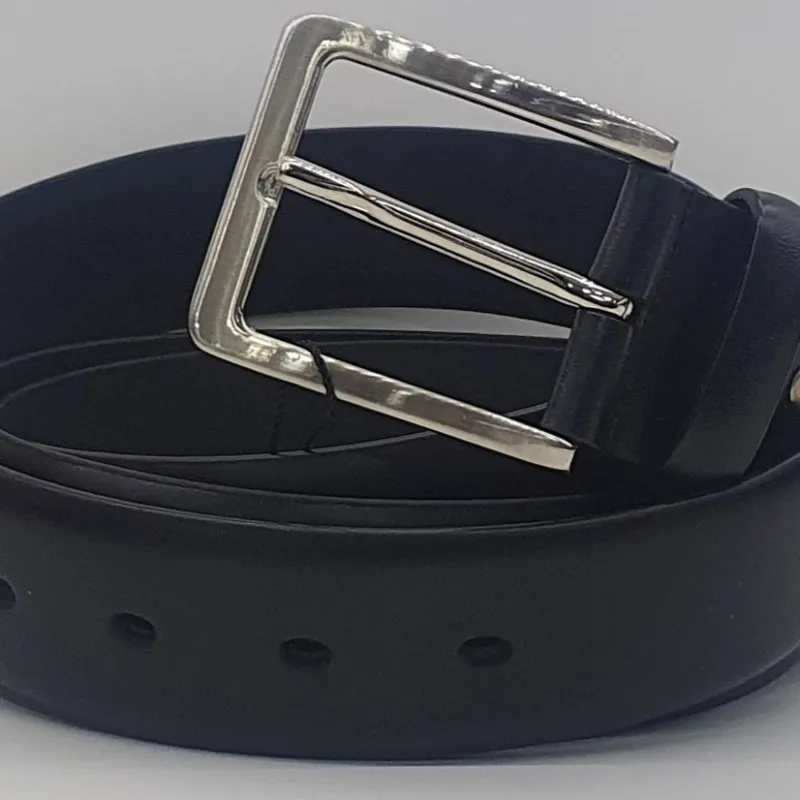 CINTURON PIEL EXTRA LARGO 150 CM NEGRO
