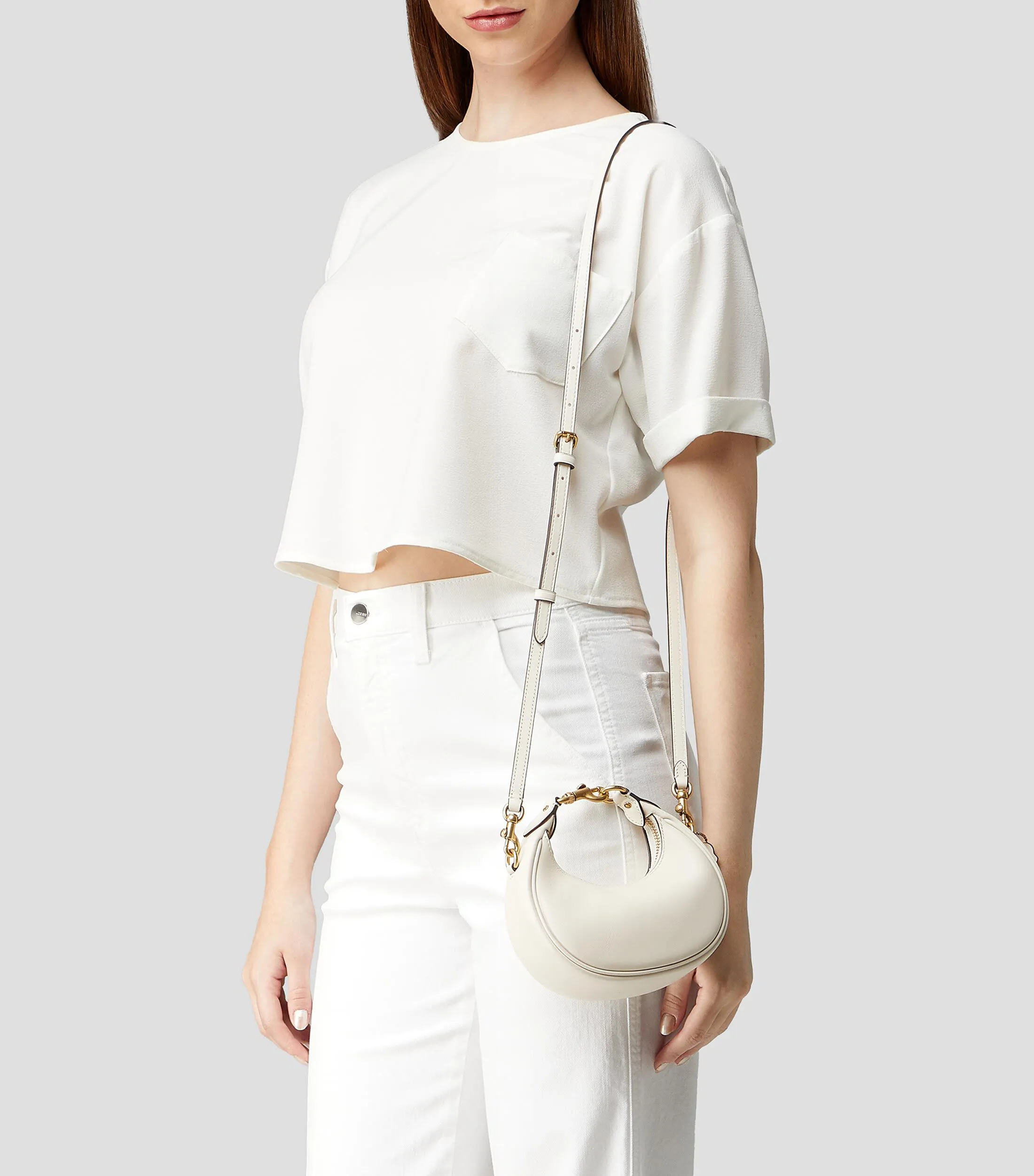 Coach Bolso crossbody en piel liso Mujer