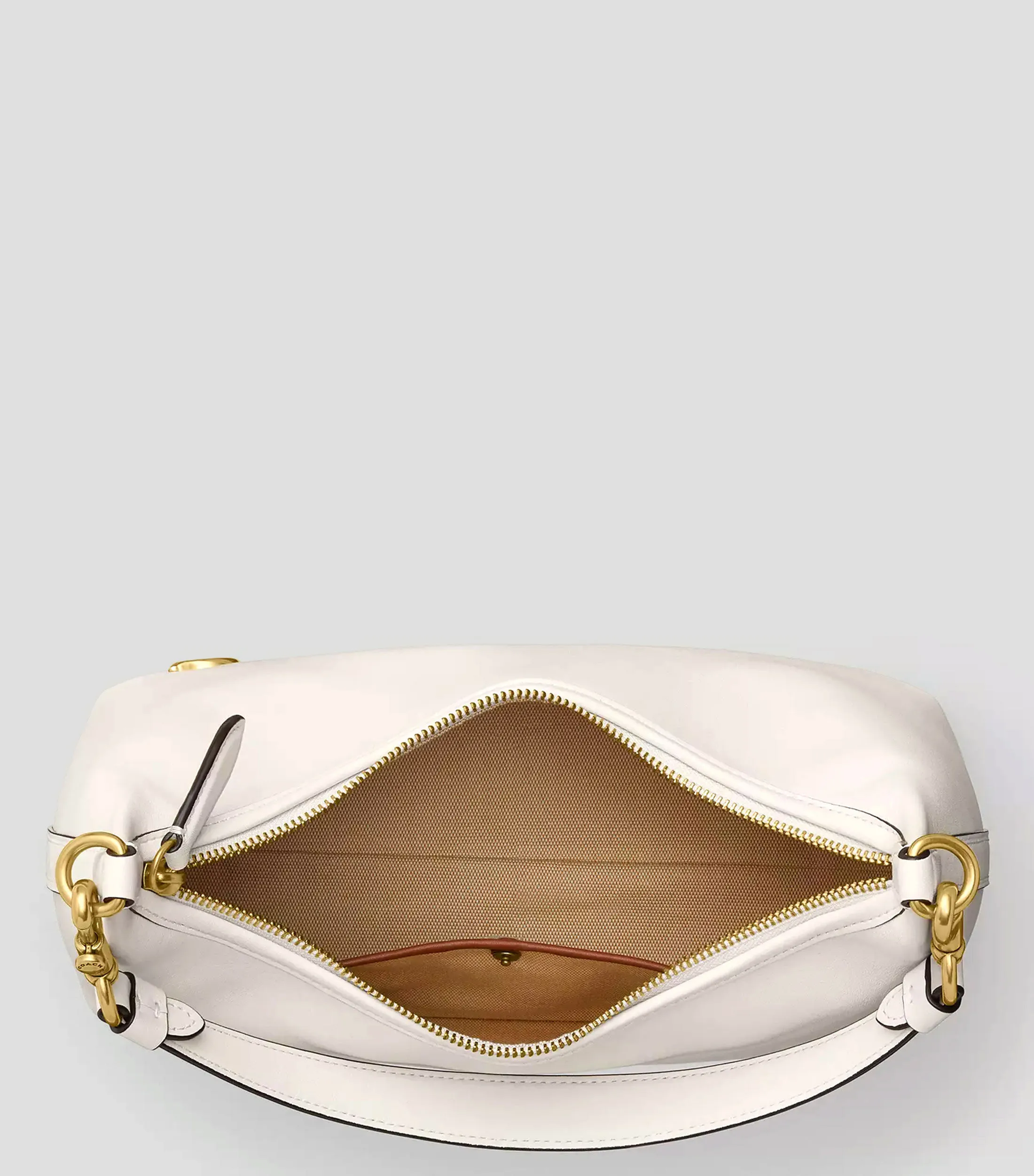 Coach Bolso shoulder en piel crema Juliet Mujer