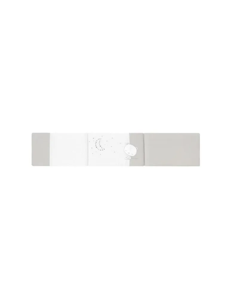 COLCHA Y PROTECTOR DE CUNA SLEEPY GRIS PETITPRAIA