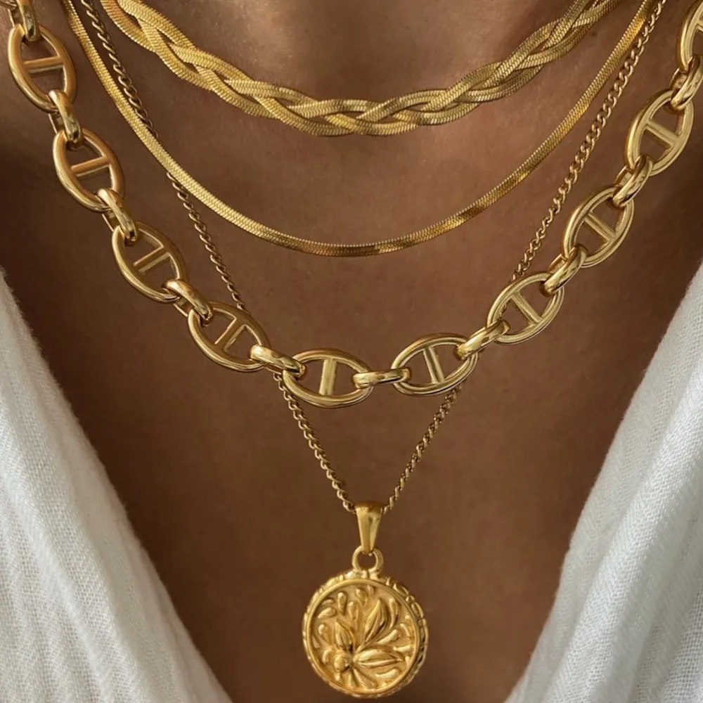 Collar Herryingbone Oro 3 MM (Varias Medidas)