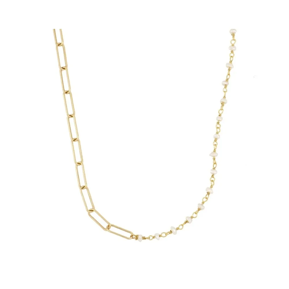 Collar Ibiza Perlas Oro
