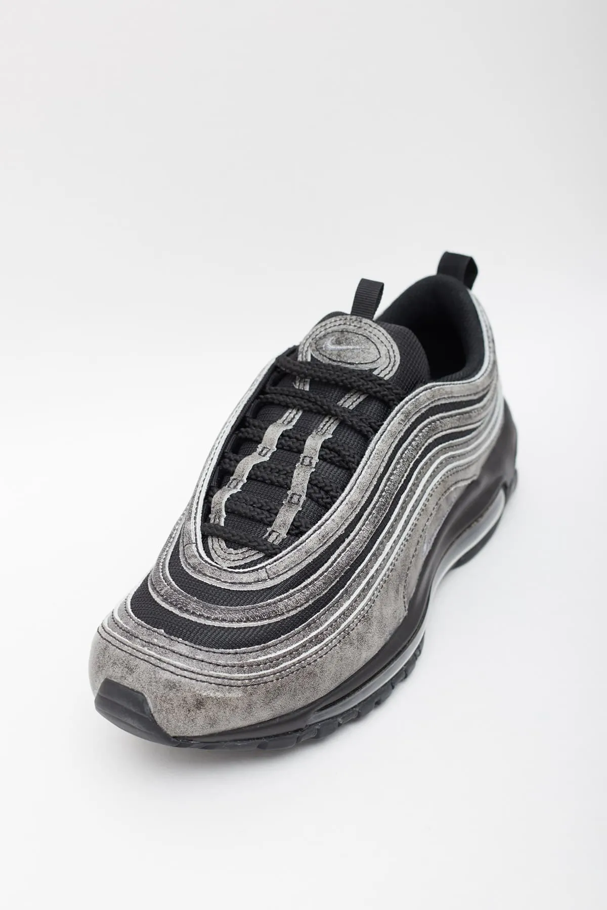 COMME DES GARCONS HOMME PLUS X NIKE BLACK AIR MAX 97 SNEAKERS