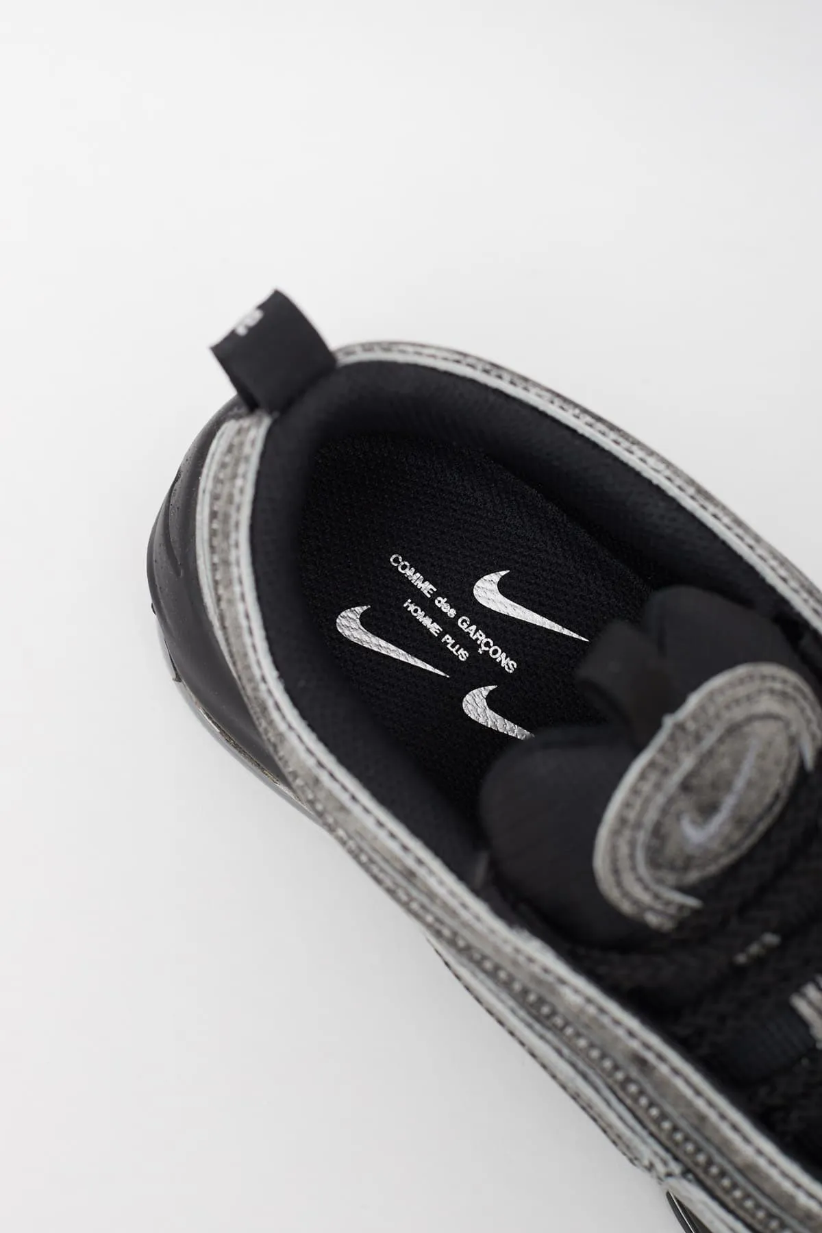 COMME DES GARCONS HOMME PLUS X NIKE BLACK AIR MAX 97 SNEAKERS
