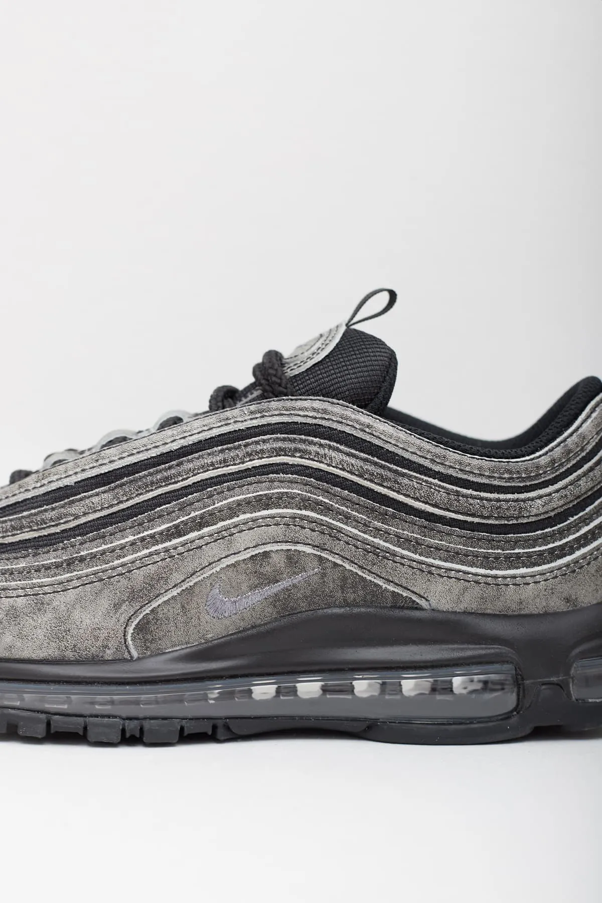 COMME DES GARCONS HOMME PLUS X NIKE BLACK AIR MAX 97 SNEAKERS