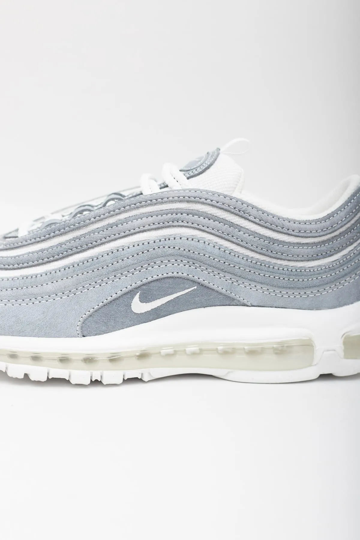 COMME DES GARCONS HOMME PLUS X NIKE GREY AIR MAX 97 SNEAKERS