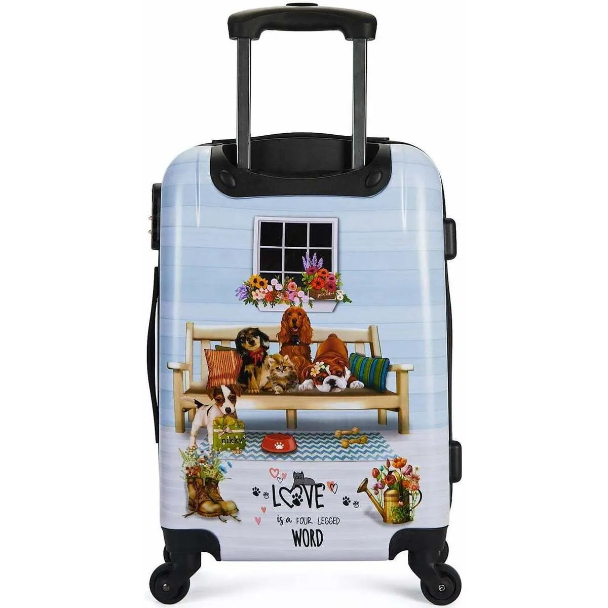 CONJUNTO 2 MALETAS DE PLASTICO ABS ONE HAPPY FAMILY