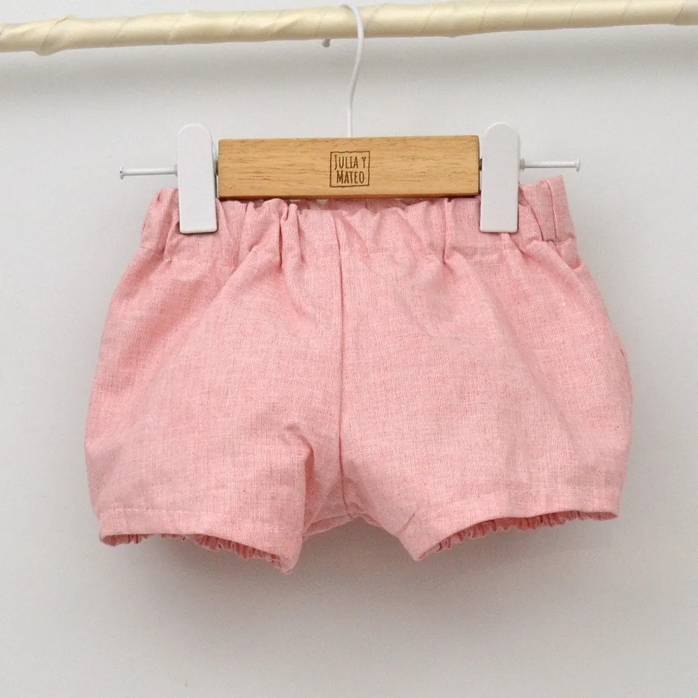 Conjunto bebé Lisboa con pololo y camisa cuello Mao