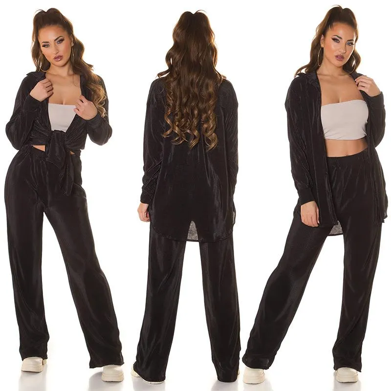 Conjunto casual relax negro