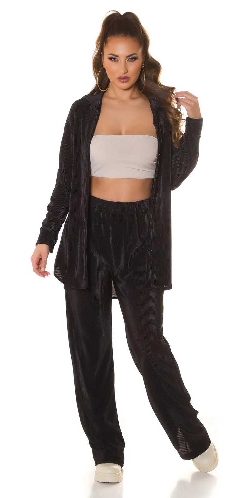 Conjunto casual relax negro