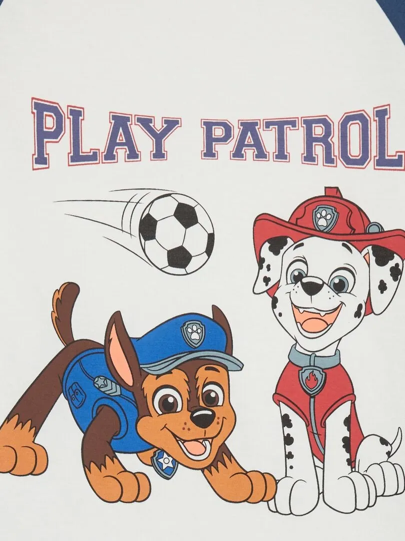 CONJUNTO CORTO 'LA PATRULLA CANINA'  2 PIEZAS  BLANCO