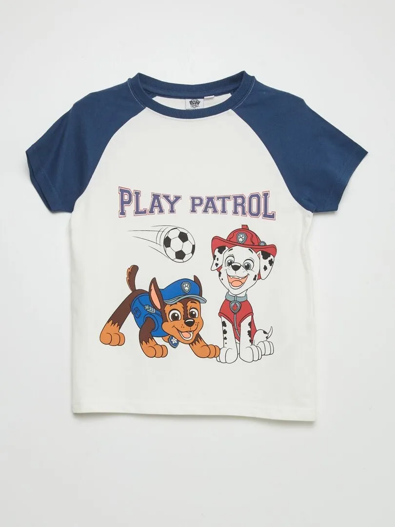 CONJUNTO CORTO 'LA PATRULLA CANINA'  2 PIEZAS  BLANCO