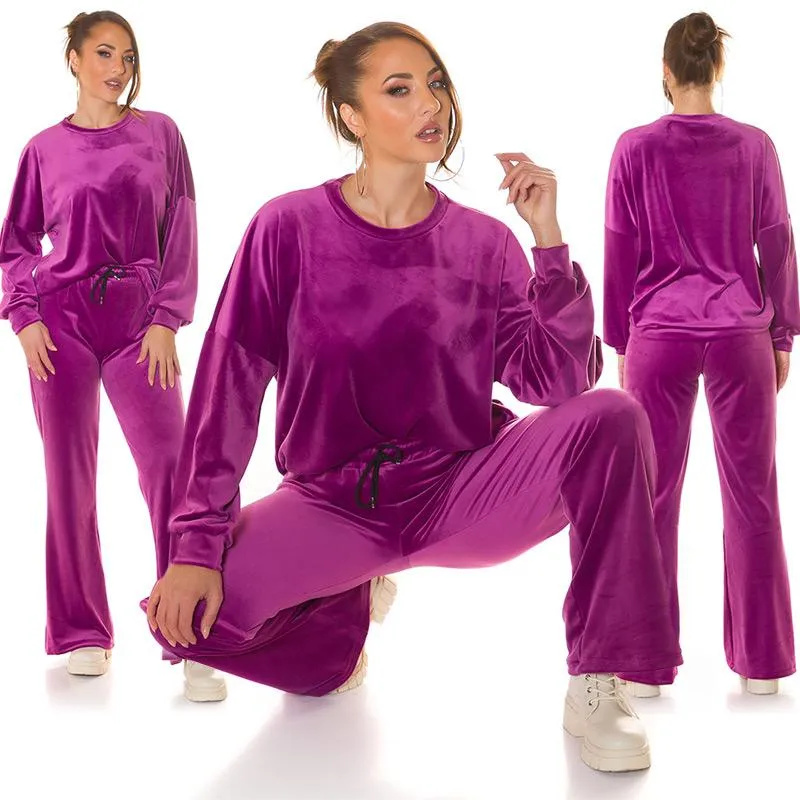 Conjunto de 2 piezas sport violeta