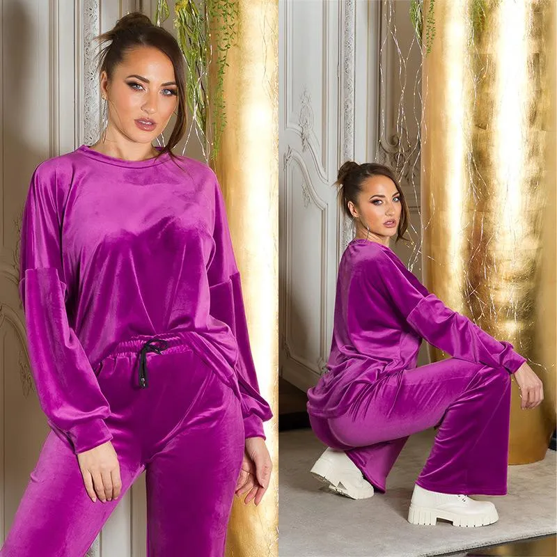 Conjunto de 2 piezas sport violeta