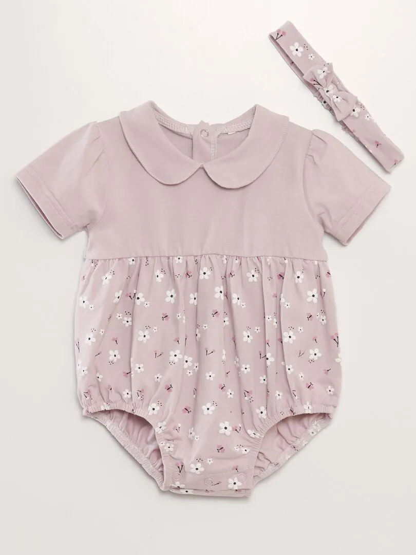 CONJUNTO DE PELELE + CINTA   2 PIEZAS  ROSA