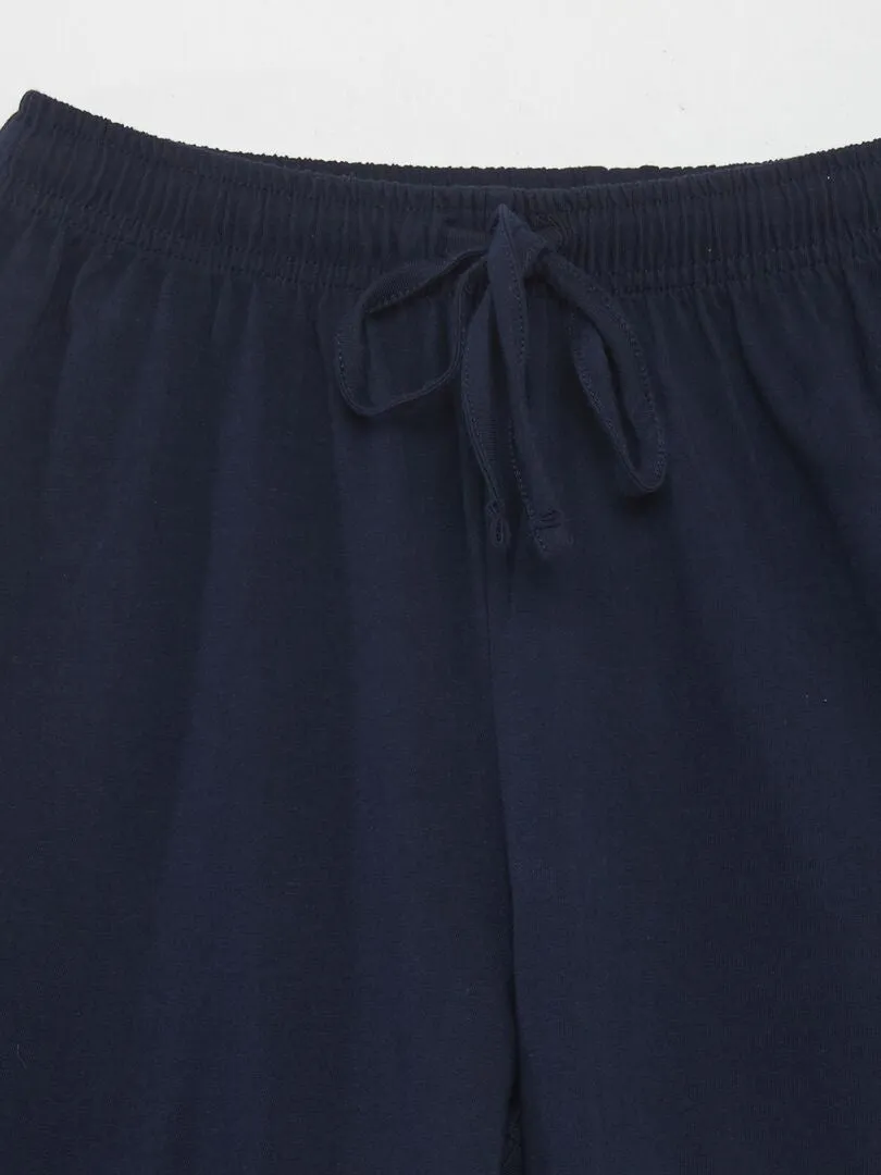 CONJUNTO DE PIJAMA  2 PIEZAS  AZUL