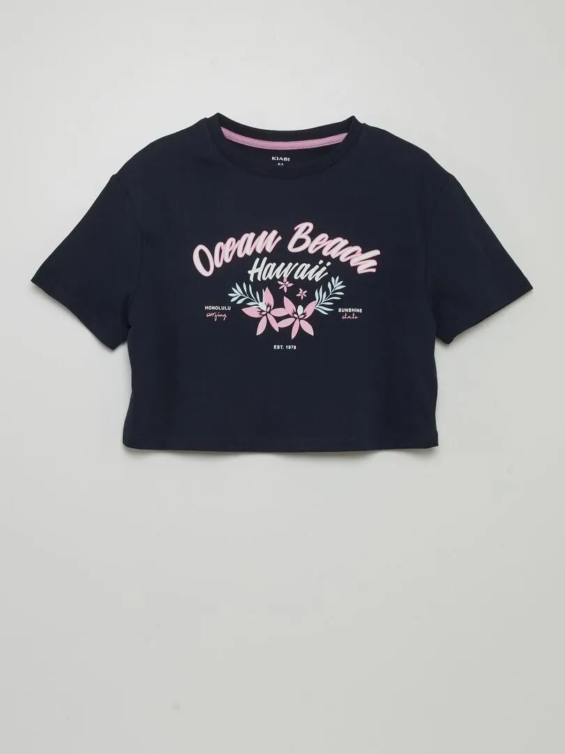 CONJUNTO DE PIJAMA CORTO  2 PIEZAS  AZUL