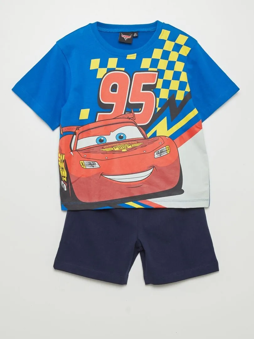 CONJUNTO DE PIJAMA 'CARS'  2 PIEZAS  AZUL