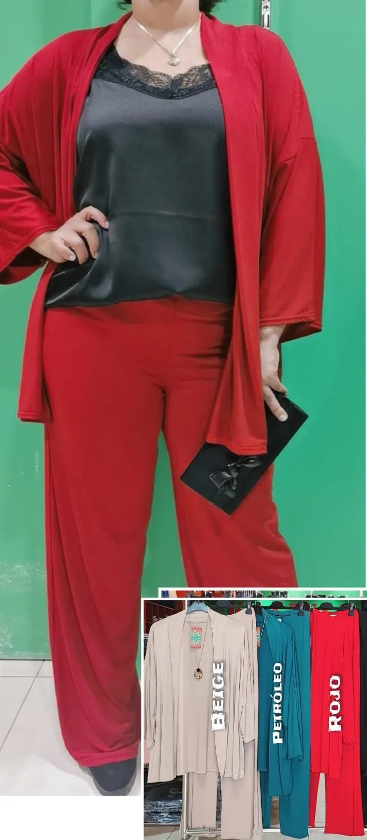 Conjunto Mujer Punto Frío Talla Grande