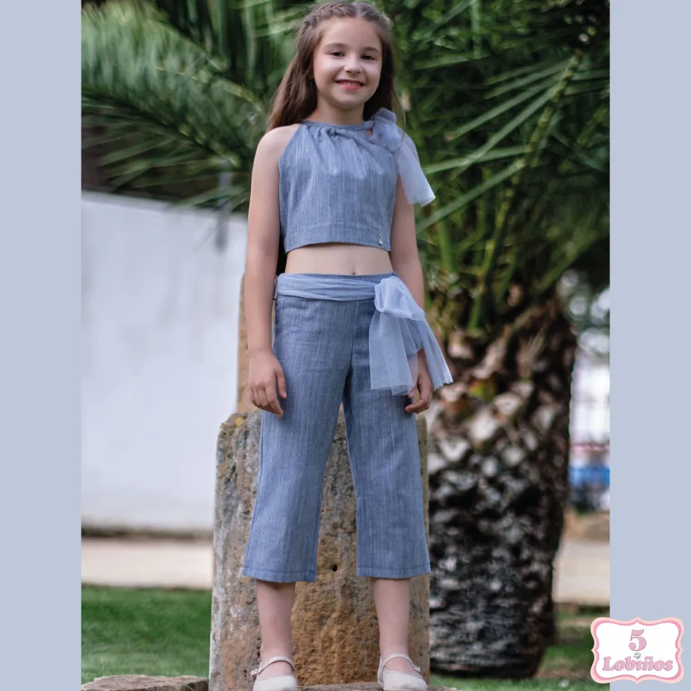CONJUNTO NIÑA CERES AZUL Nekenia