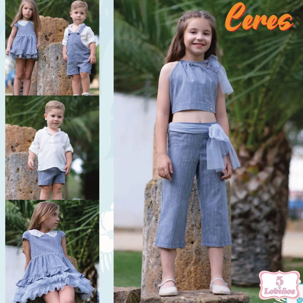 CONJUNTO NIÑA CERES AZUL Nekenia
