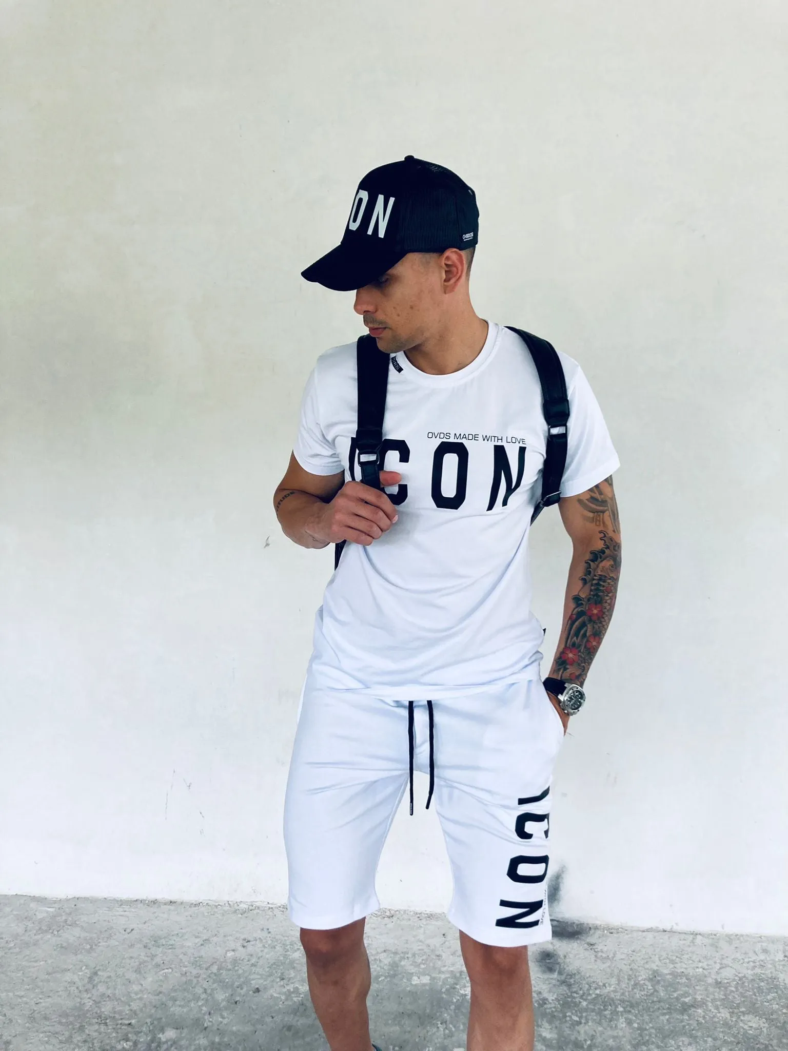 CONJUNTO OVDS  21088BASIC BLANCO/NEGRO