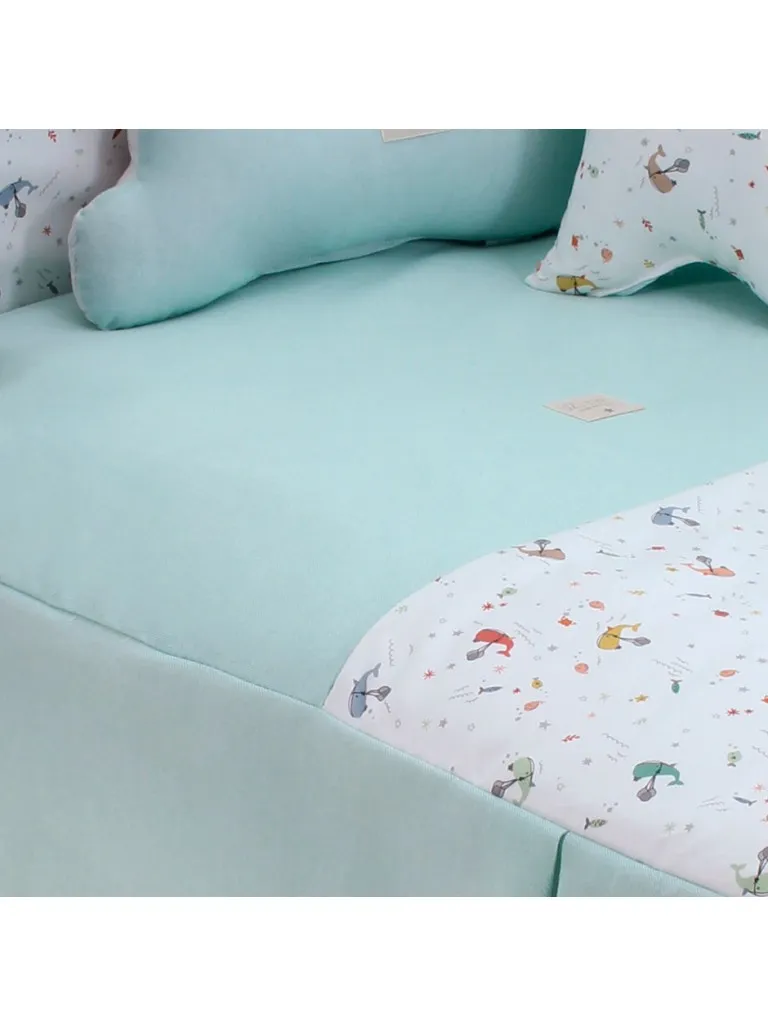 CONJUNTO PARA CUNA DE 60X120  UZTURRE BALLENA DESENFUNDABLE