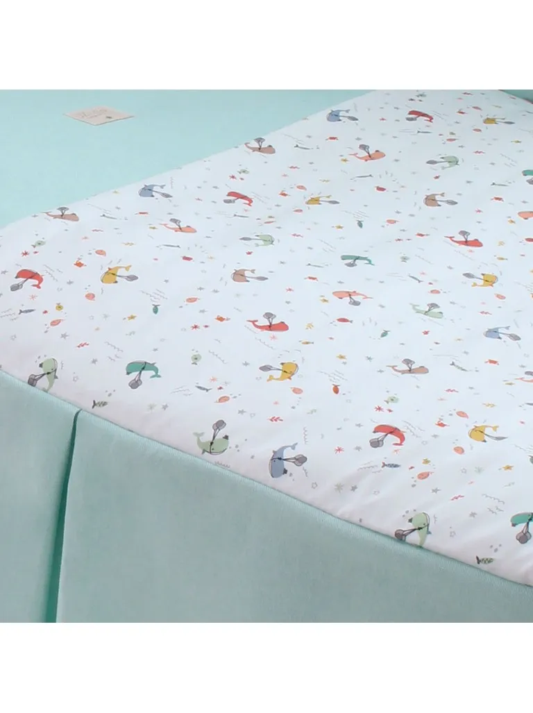 CONJUNTO PARA CUNA DE 60X120  UZTURRE BALLENA DESENFUNDABLE