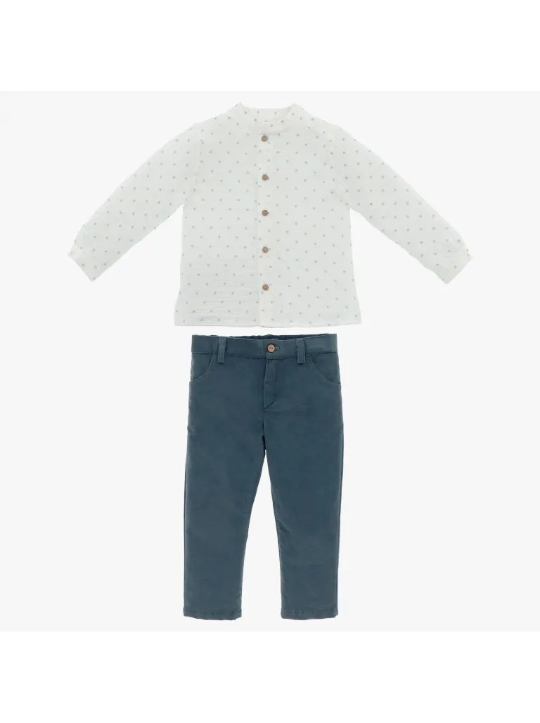 Conjunto para niño pantalón largo y camisa Martín Aranda
