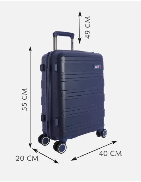 CORONEL TAPIOCA  SET DE MALETAS DE VIAJE DE CABINA Y MEDIANA / MALETA DE CABINA 55X40X20 / MALETA MEDIANA 64X45X25  FABIO