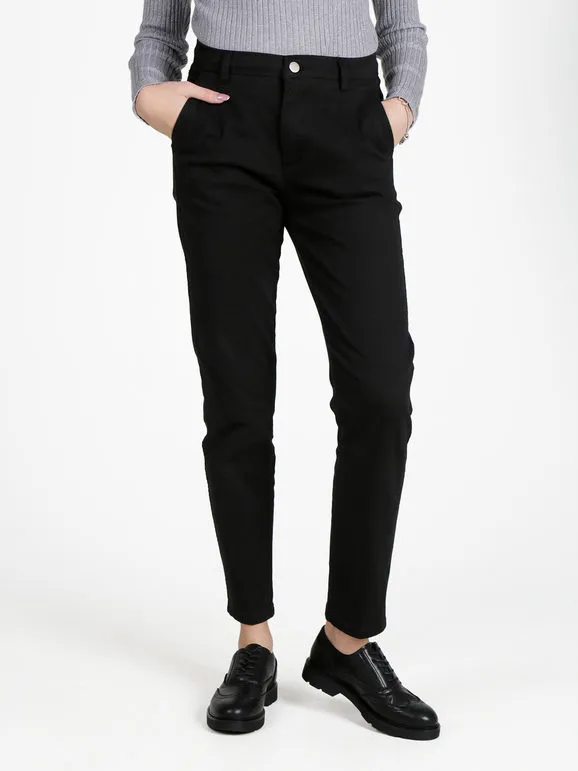 Cover Girl Pantalón de algodón de talle bajo para mujer