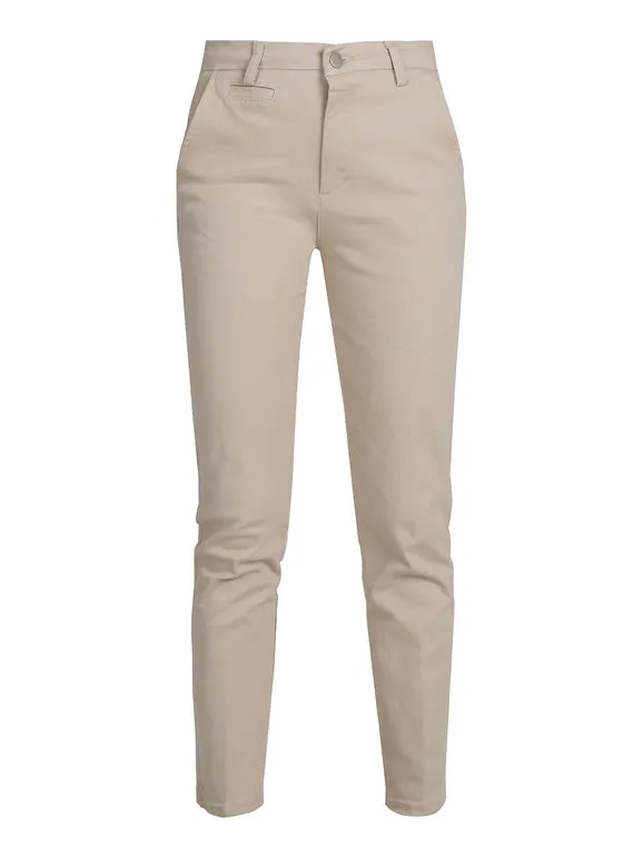Cover Girl Pantalón recto de algodón para mujer.
